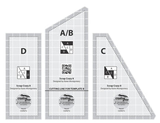 Creative Grids Scrap Crazy *8" Templates