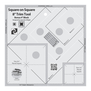 Creative Grids Square on Square Trim Tool 4" or 8" 