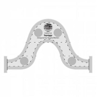 Creative Grids Machine Quilting Ruler Squiggy