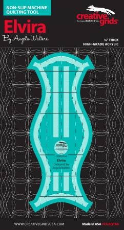 Creative Grids Machine Quilting Ruler Elvira