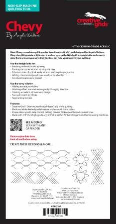 Creative Grids Machine Quilting Ruler Chevy