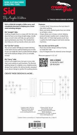 Creative Grids Machine Quilting Ruler Sid
