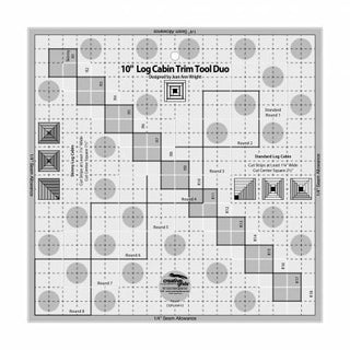 Creative Grids Log Cabin Trim Tool Duo 10"