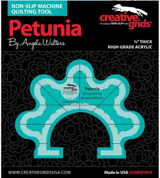 Creative Grids Machine Quilting Ruler Petunia