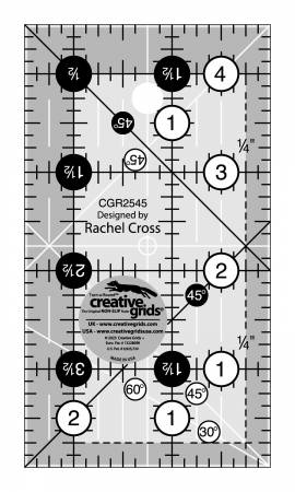 Creative Grids Ruler 4.5" x 2.5"