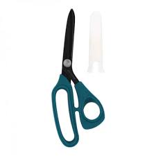 Scissors Karen Kay Buckley Perfect Micro-Serrated Scissors 8 1/2" (Right AND Left hand cutting) TEAL