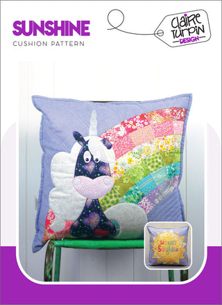 Hello Sunshine Cushion Pattern by Claire Turpin 