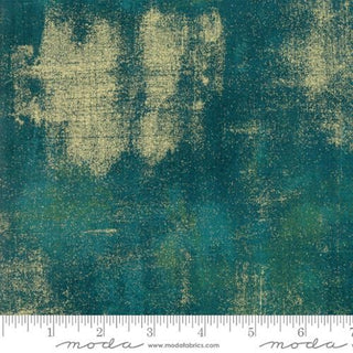 Moda Grunge Metallic Dark Jade #229 Per Mtr