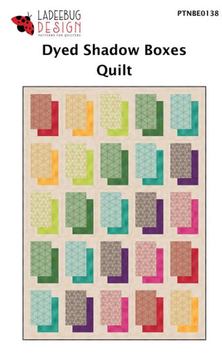 Dyed Shadow Boxes Quilt by Ladeebug Design