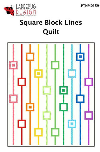 Square Block Lines Quilt by Ladeebug Design