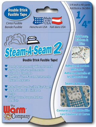 Steam a Seam 2 Double Stick Fusible Tape 1/4" x 40 yards (0.635cm x 36.58m)