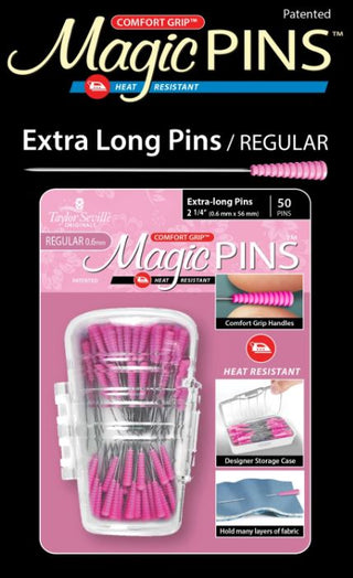 Comfort Grip Magic Pins Extra Long Pins Regular 2.25 (0.6mm X 56mm) X 50