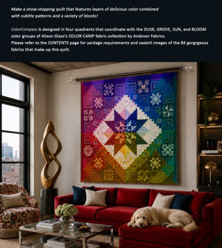 Colour Compass Quilt Pattern Book by Nancy Rink Designs