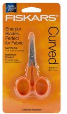 Fiskars Embroidery Scissors Curved 4"