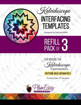 Kaleidoscope interfacing Templates pack of 3