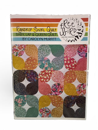 Raindrop Swirl Quilt Pattern by Free Bird Qulting Designs