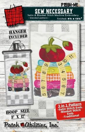 Sew Necessary with Hanger Embroidery Design