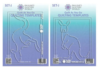 Pauline's Quilters World QAYG Quilting Templates Set J