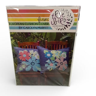 Fleurs European Cushion Cover Pattern by Free Bird Quilting Designs