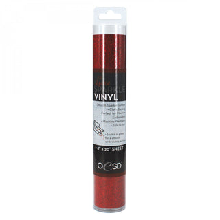 OESD Sparkle Vinyl 8" x 20"  (20cm x 50cm) Red
