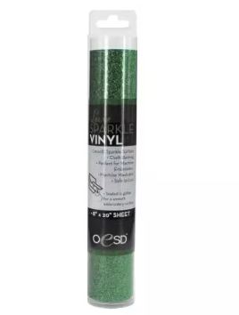 OESD Sparkle Vinyl 8" x 20" (20cm x 50cm) Dark Green 
