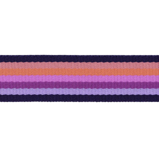 Floral Reef Smooth Sailing in Ultraviolet 38mm (1.5") Webbing by Renissance Ribbons Per Metre