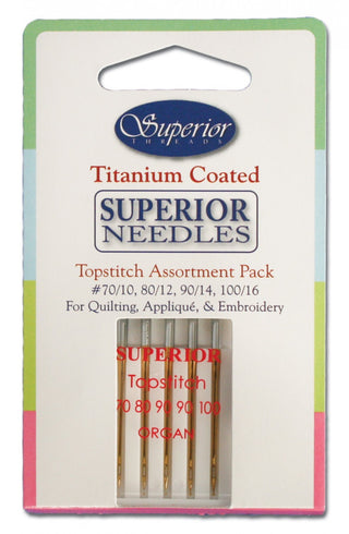 Superior Topstitch Needles Assortment  70-100 PK 5