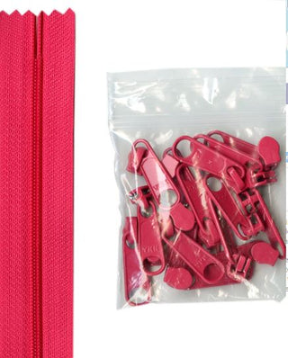 By Annie Handbag Zipper by the Yard Lipstick 4 yards (3.65m) + 16 zipper pulls
