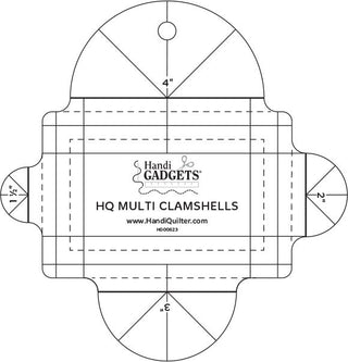 Handi Quilter Ruler Multi Clamshell 