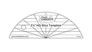 Handi Quilter Ruler Slice Template 2.25"