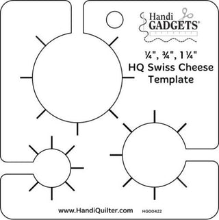 Handi Quilter Ruler Swiss Cheese Small Template