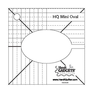 Handi Quilter Ruler Mini Oval Template