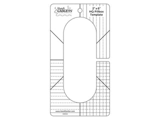 Handi Quilter Ruler Pillbox Template 2" x 6" 