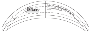 Handi Quilter Ruler Curved Crosshatch (Discontinued)