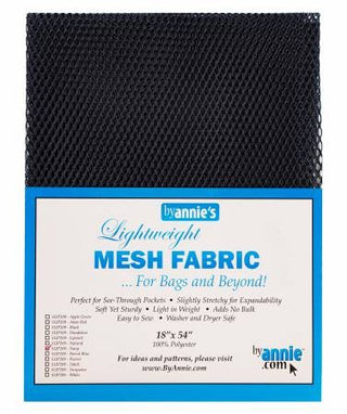 By Annie Lightweight Mesh Fabric - Navy 18" x 54"