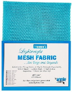 By Annie Lightweight Mesh Fabric - Parrot Blue 18" X 54"