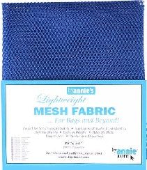 By Annie Lightweight Mesh Fabric - Blastoff Blue 18" X 54"