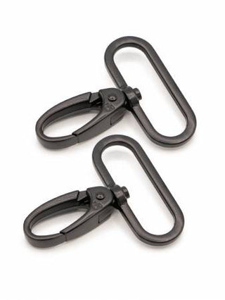 By Annie Swivel Hook 1.5" Black Metal Set Of Two