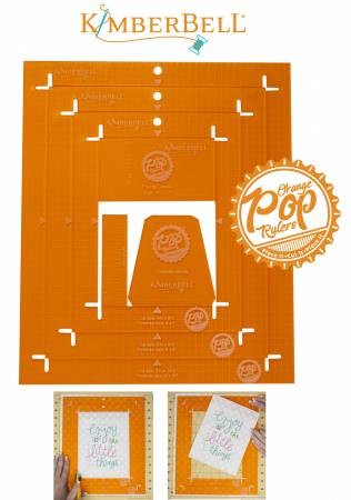 Kimberbell Orange Pop Rulers - Rectangle Set