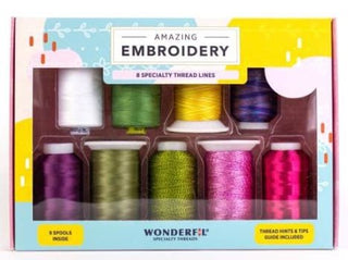 Wonderfil Amazing Embroidery Pack - Flowergarden