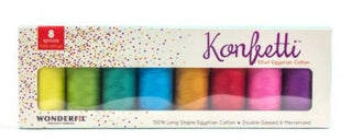 Threads Wonderfil Konfetti 50wt Double Gassed Egyptian Cotton Pack - Spectrum