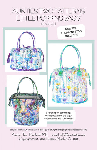 Little Poppins Bag Pattern (Includes Stays)