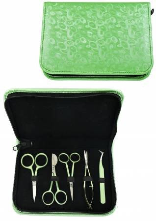 Famore Embroidery Scissor Set Green