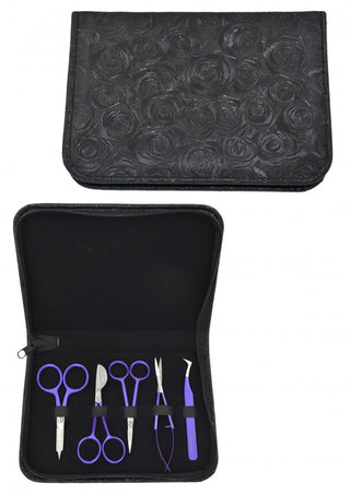 Scissors - Famore - Embroidery Scissor Set Black Rose
