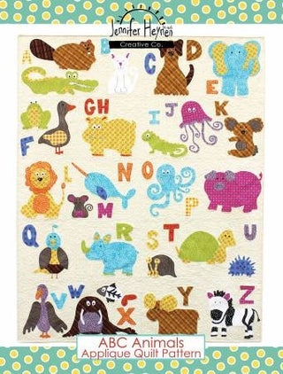 ABC Animals Quilt Pattern by Jennifer Heynen Creative Co