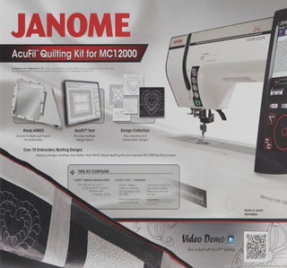 Janome Acufil Quilting Kit MC14000 & MC12000 (INC HOOP ASQ22 220X220MM + Software for Windows only