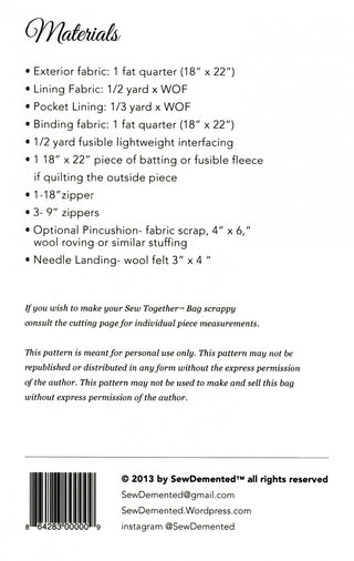 Sew Together Bag by Sew Demented