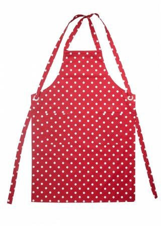 Red & White Polka Dot Apron each