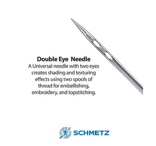 Schmetz Double Eye Needles 80/12 PK 5