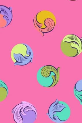 Tula Pink Legendary Cotton Sateen Quilt Backing 108" (274cm) Gumball Sugar Plum Per Mtr